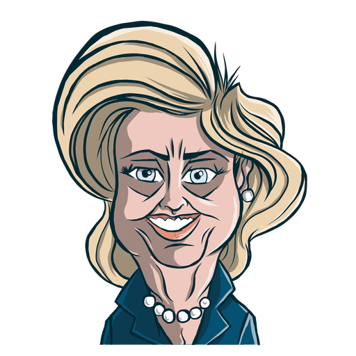 Gesicht Hillary Clinton PNG-Bild