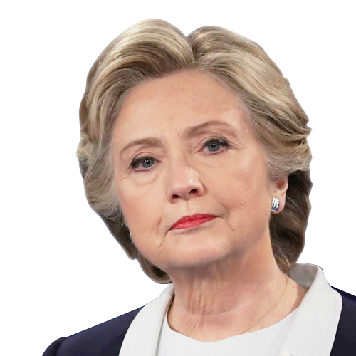 Wajah Hillary Clinton PNG gambar Transparan