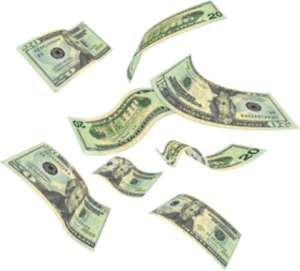 Falling Money PNG Clipart