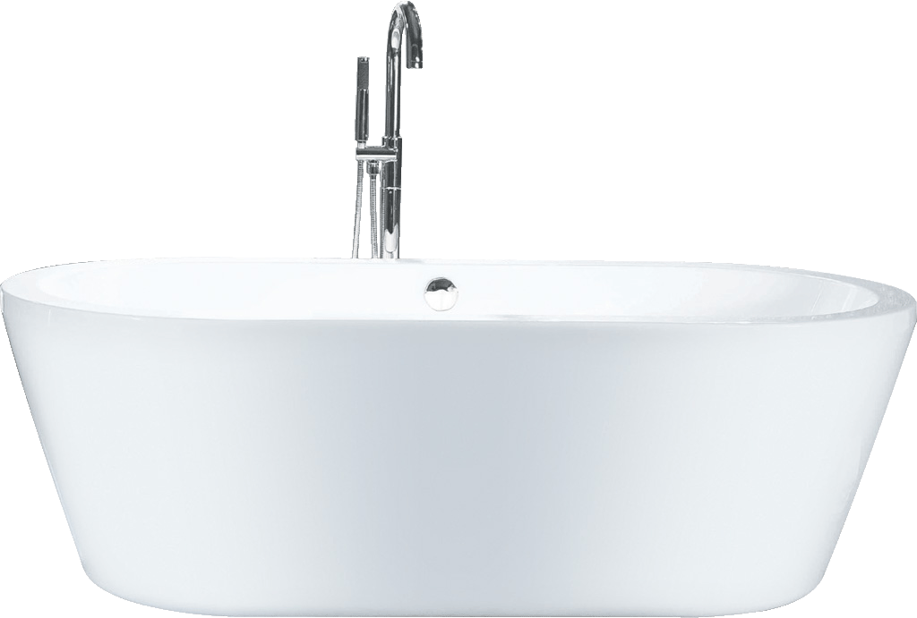 Immagine del PNG della vasca da bagno bianca del rubinetto