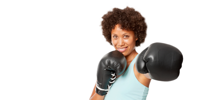 Female Boxer Background PNG