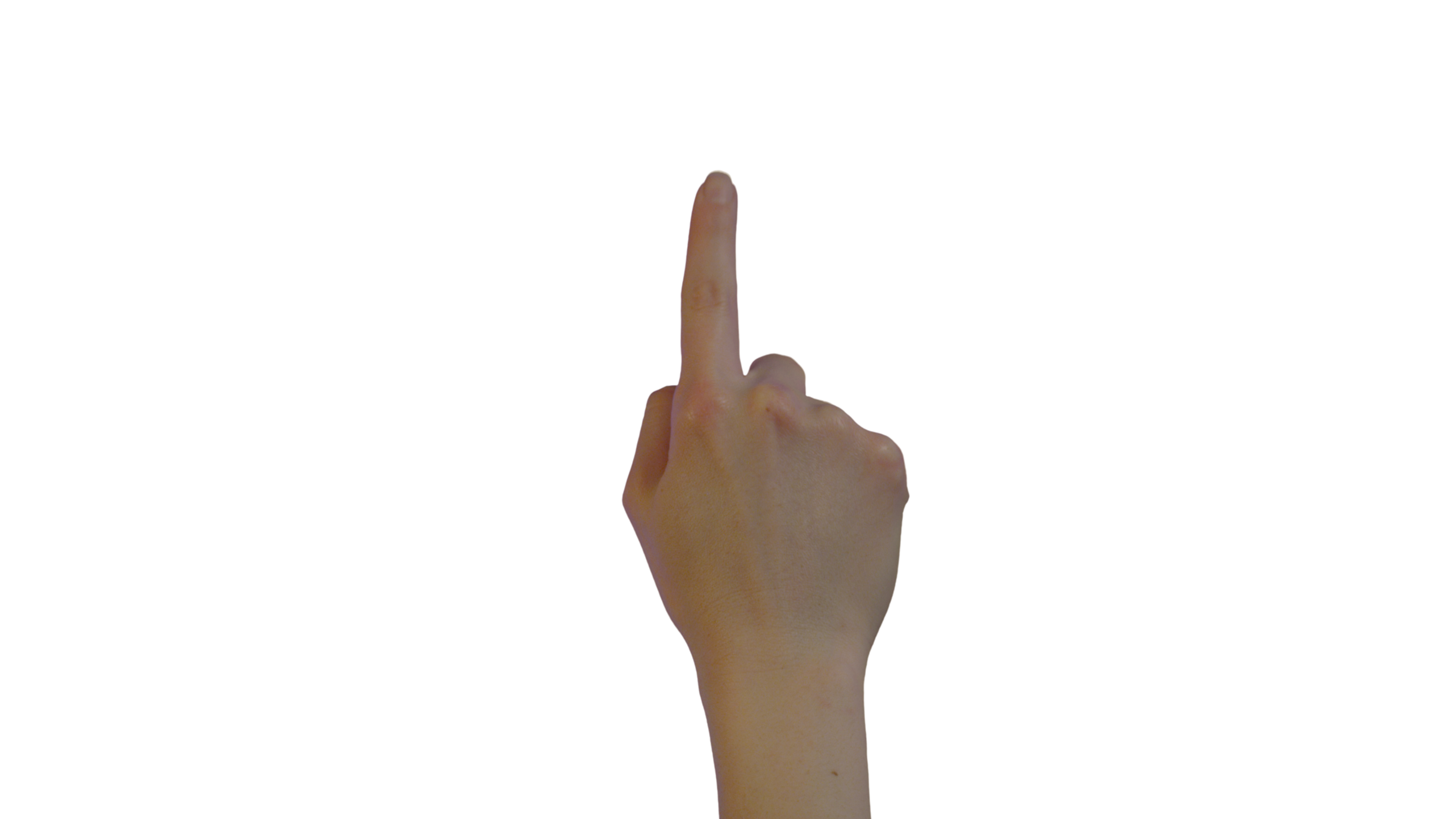 Weiblicher Finger Tap transparent PNG