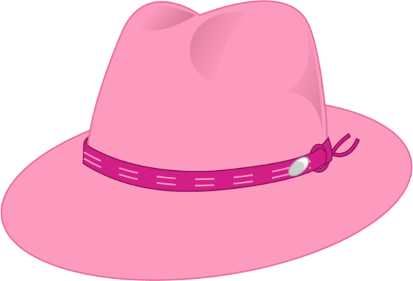 Женская розовая шляпа PNG Image