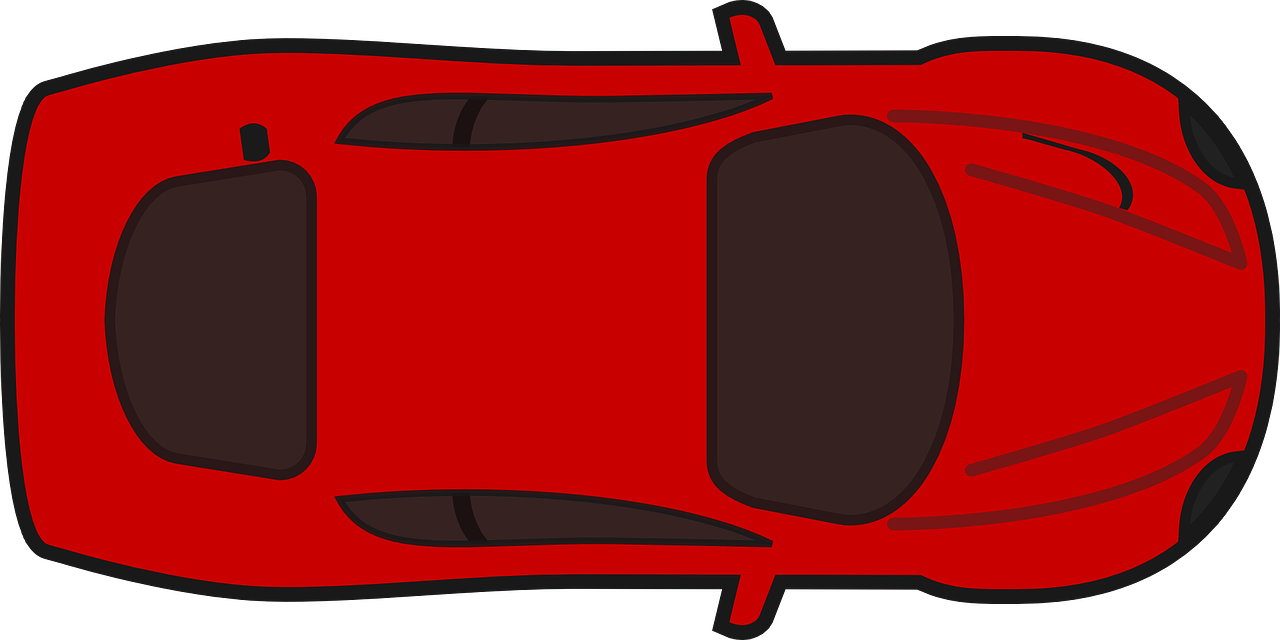 Ferrari ด้านบนดูเวกเตอร์ PNG โปร่งใสโปร่งใส