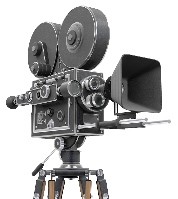Kamera Film Profesional Transparan PNG
