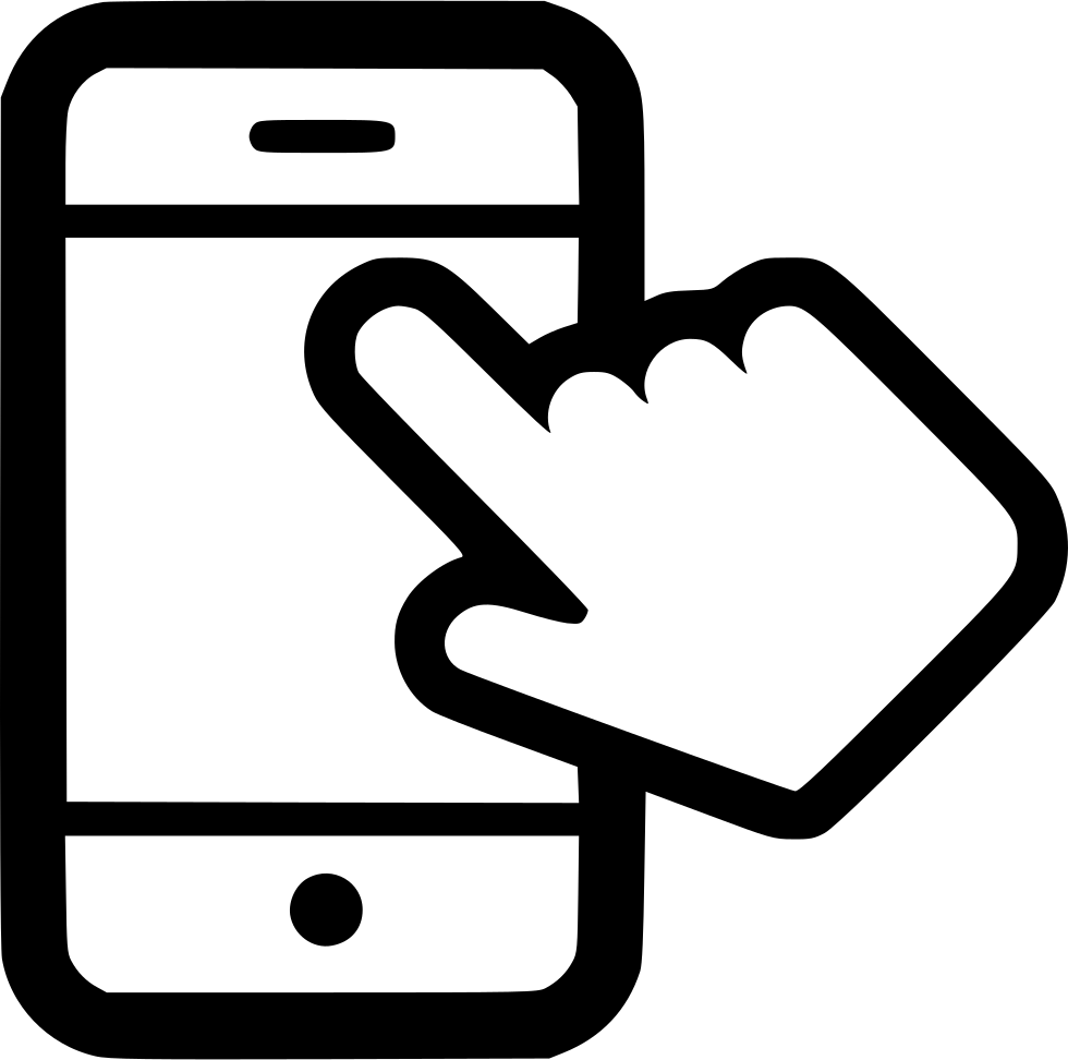Tablette de doigts mobile Transparent PNG