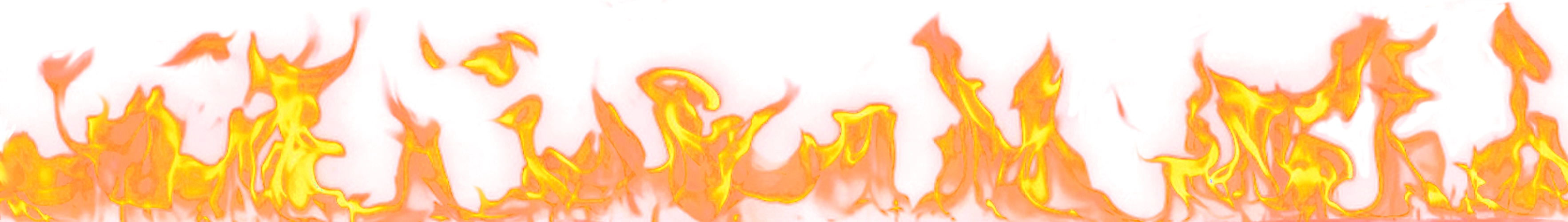 Borde de llama de fuego PNG transparente