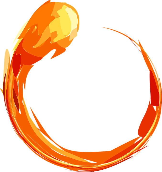 Fire Flame Circle Clipart Transparent PNG