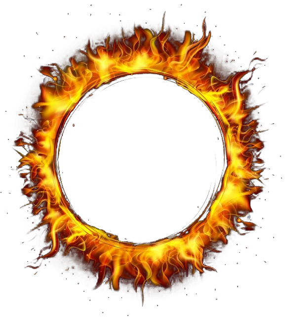 Fiamma di fuoco Circle Icon Transparent PNG