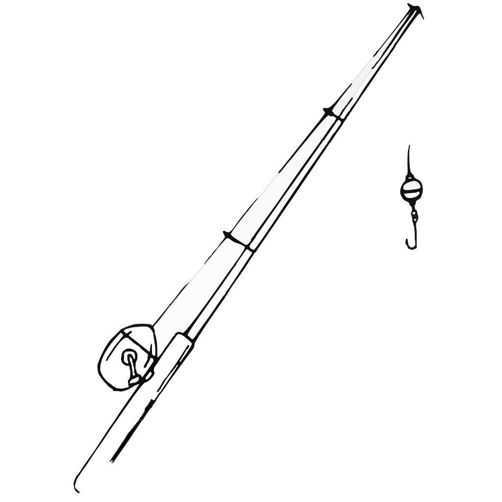 Fishing Pole Drawing Transparent PNG