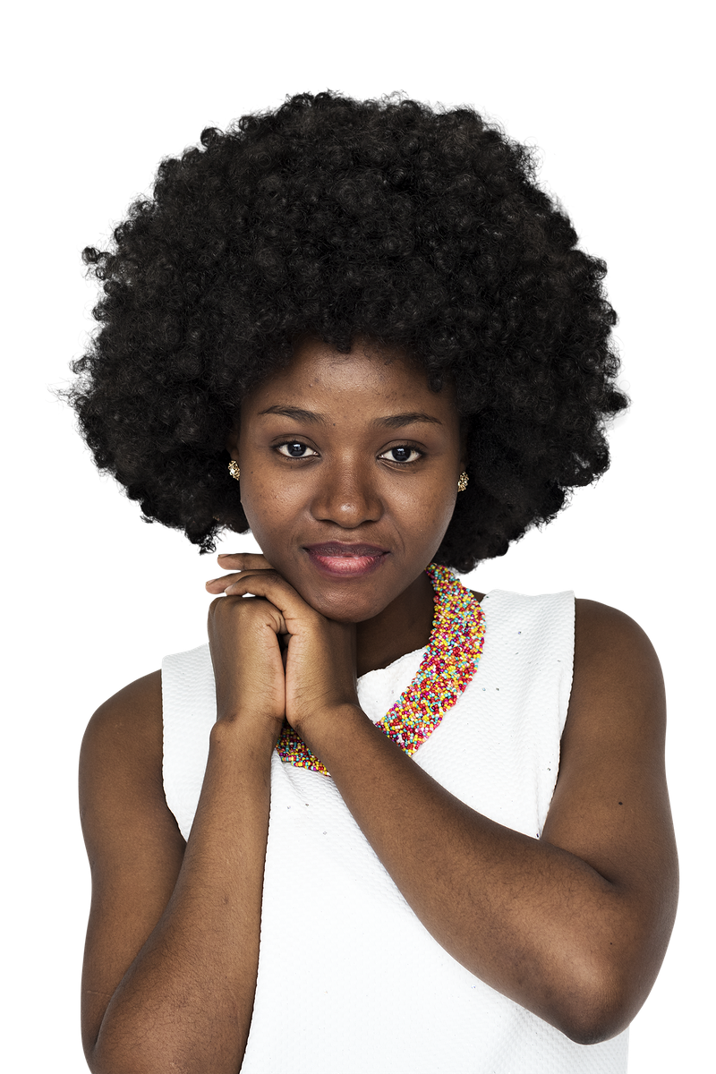 Ajuste Mujer joven Peinado PNG transparente