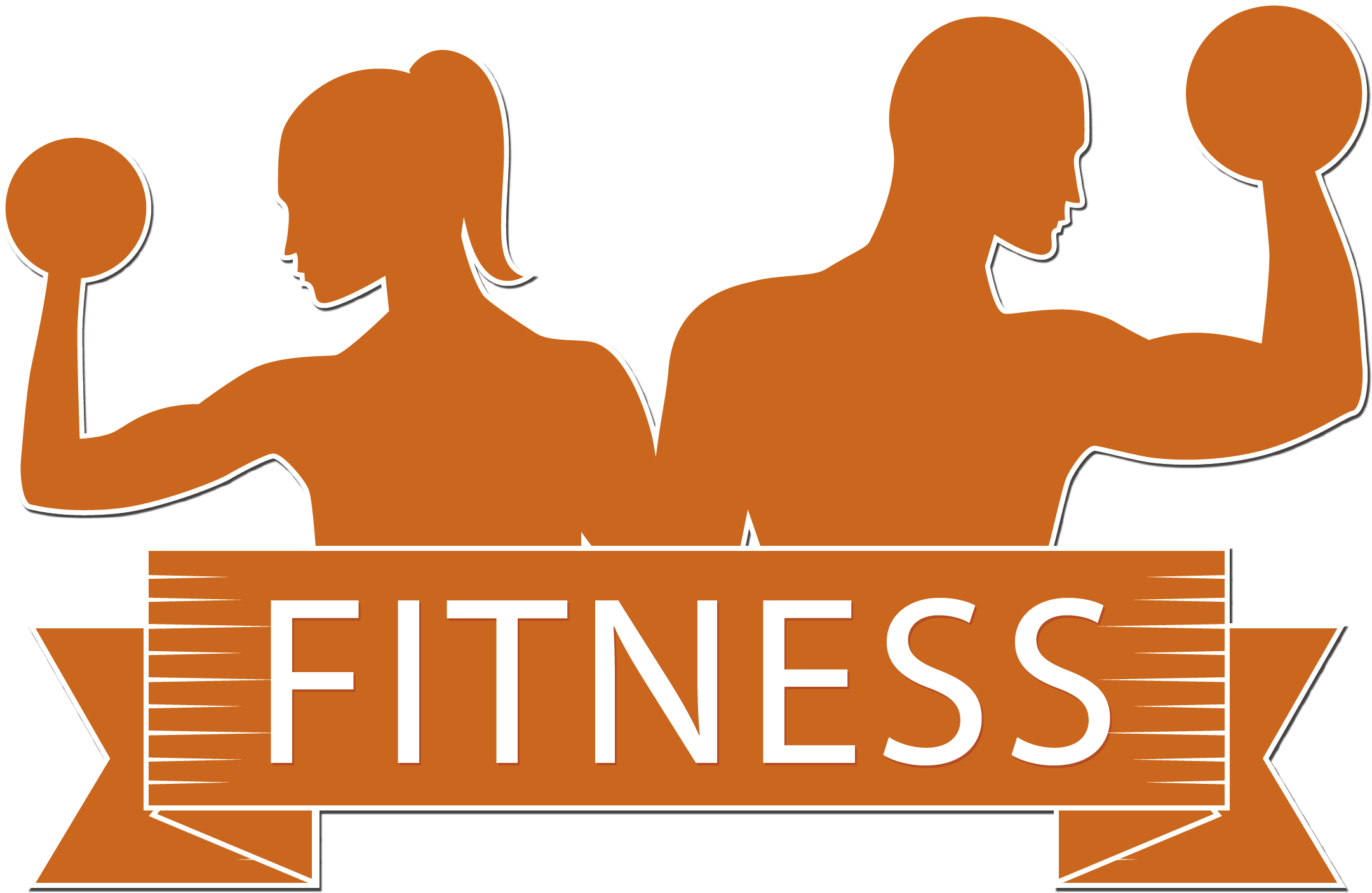 Fitness logosu vektör şeffaf PNG