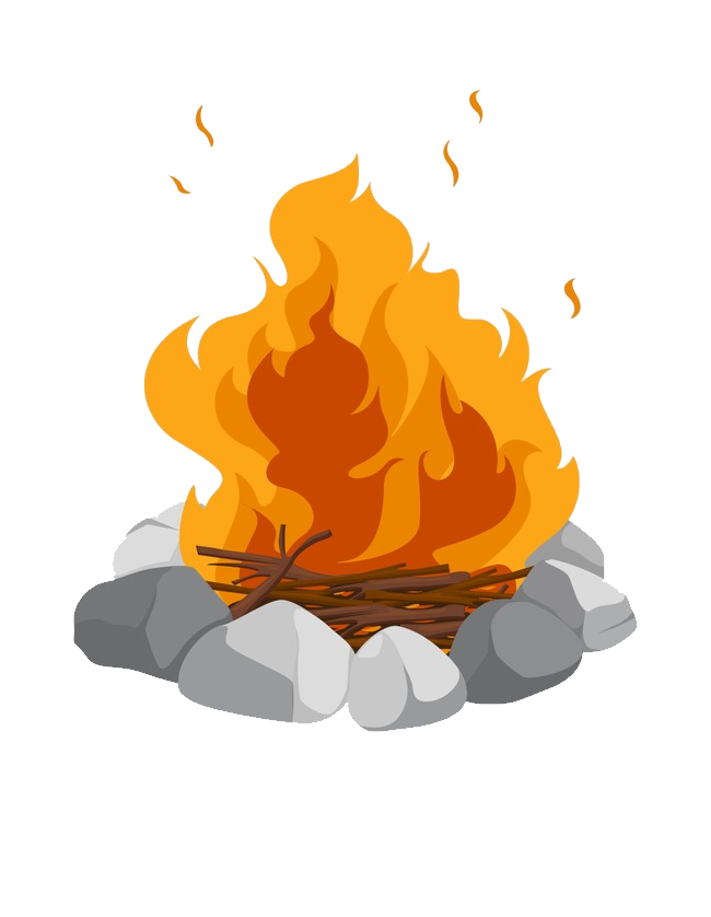 Flame Campfire Vector PNG Transparent Image
