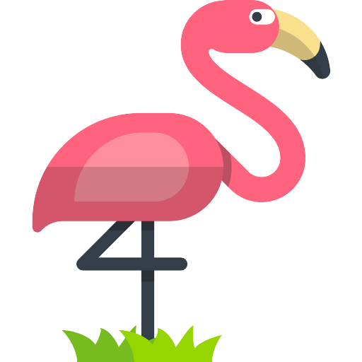 Flamingo Bird Vector Clipart Transparent PNG