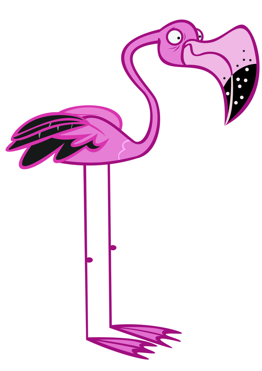Flamingo Bird Vector Standing Transparent PNG