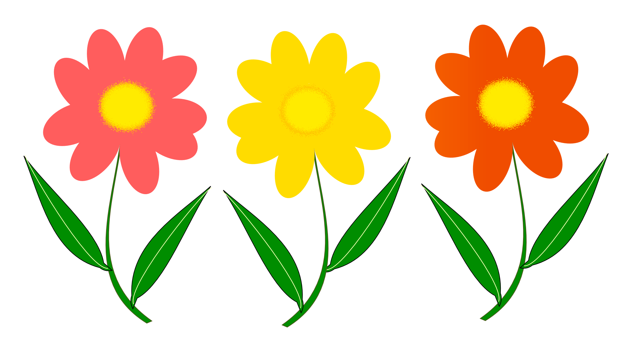 Diseño de arte vectorial de flores PNG