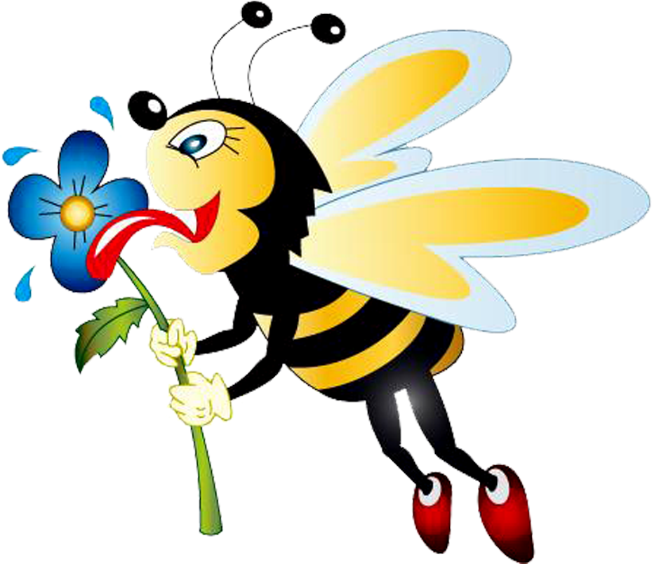 Flying Honey Bee Vector PNG Transparent Image