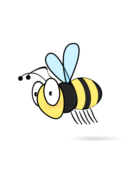 Fundo transparente de vetor de abelha de mel voador