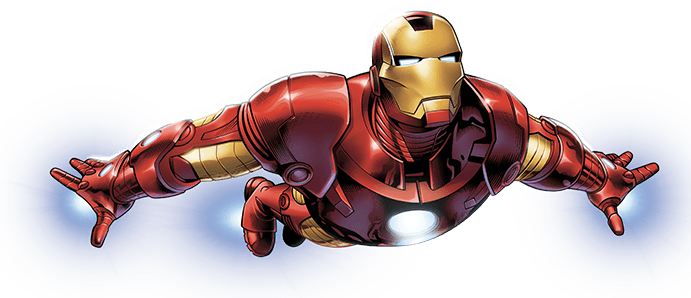 Lumilipad Iron Man PNG HD