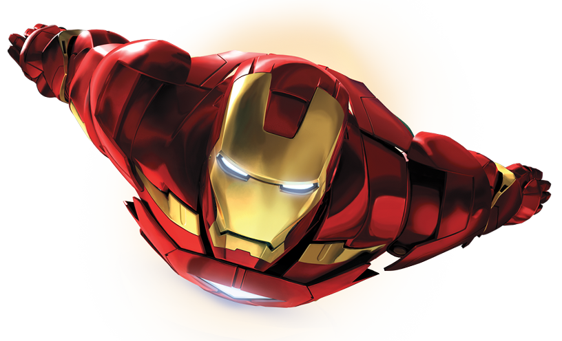 Lumilipad na Iron Man PNG Transparent Image