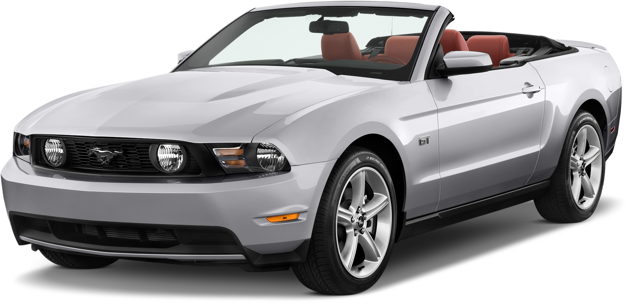Ford Mustang Convertible Car Front Transparent PNG