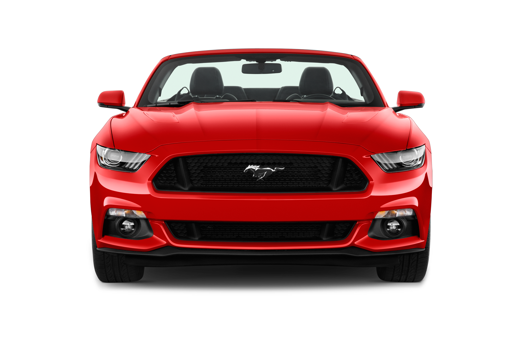 Ford Mustang Convertible Car Front View Transparent PNG