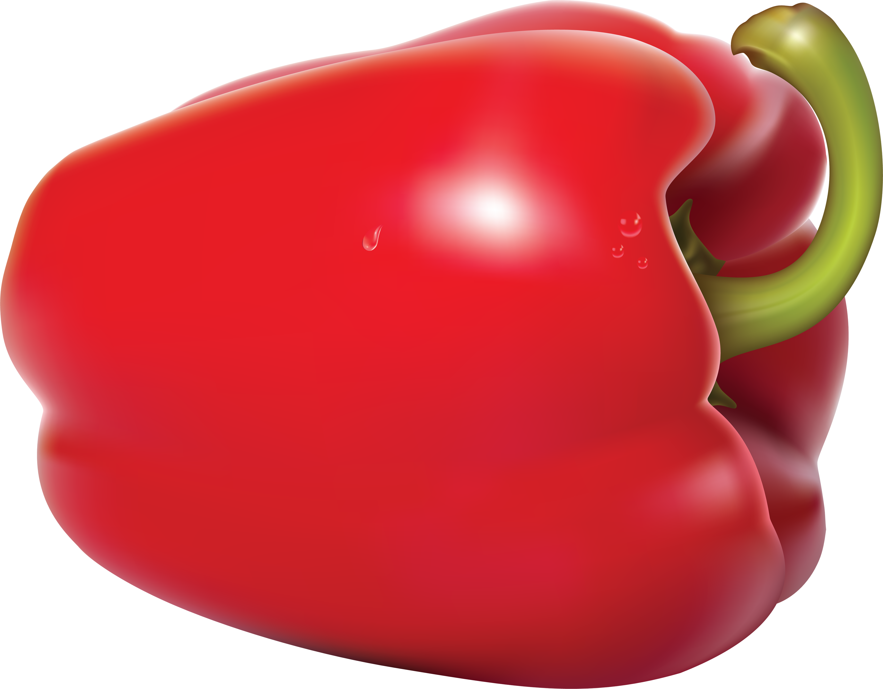 Fresh Bell Pepper Red Vector Transparent PNG