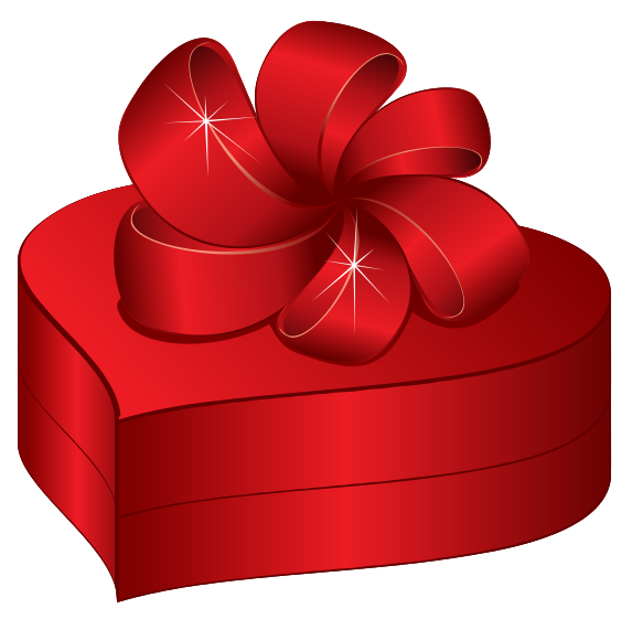 Gift Heart Box PNG File