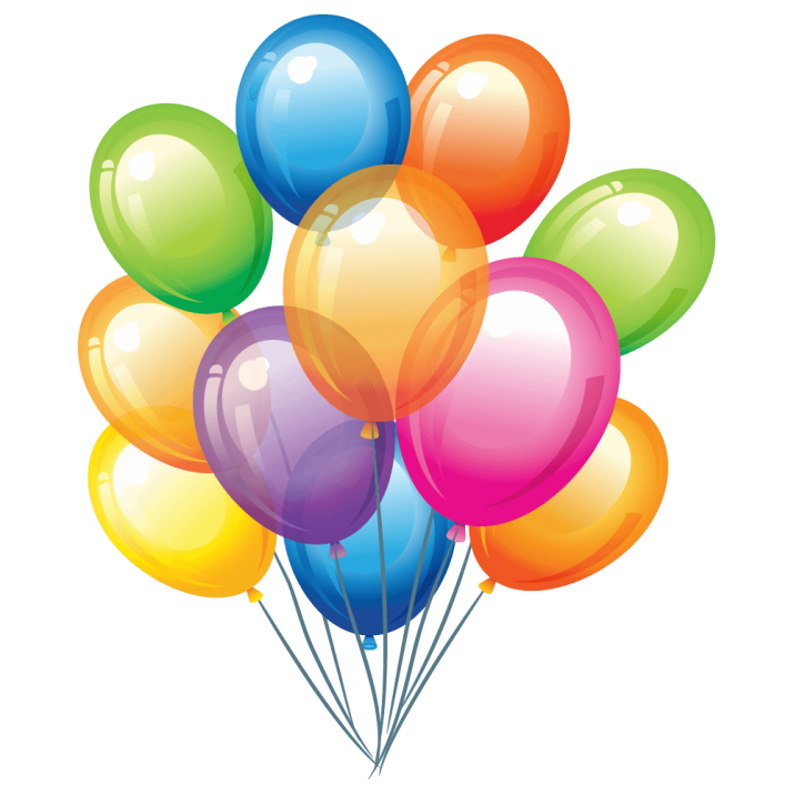 Glossy Birthday Party Balloon Transparent PNG