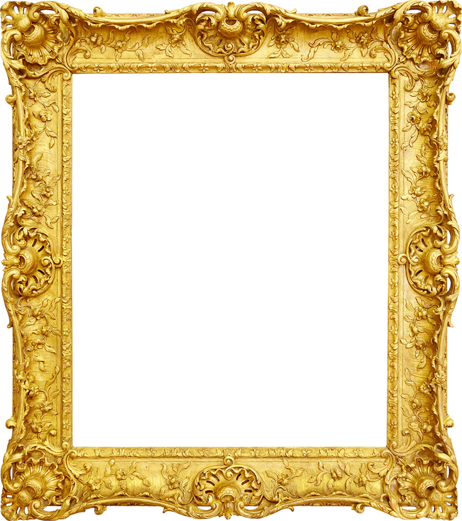 Gold Antique Frame PNG Transparent Picture