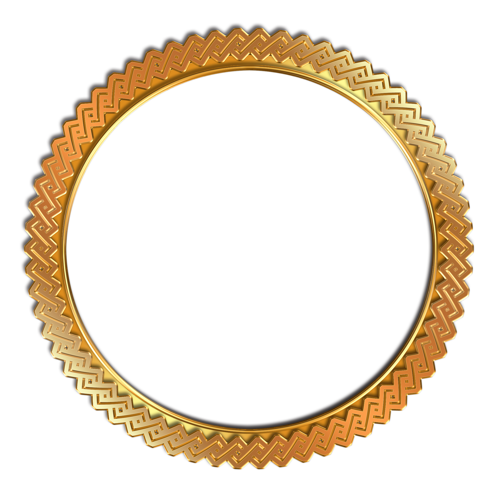 Gold Marco antiguo PNG transparente