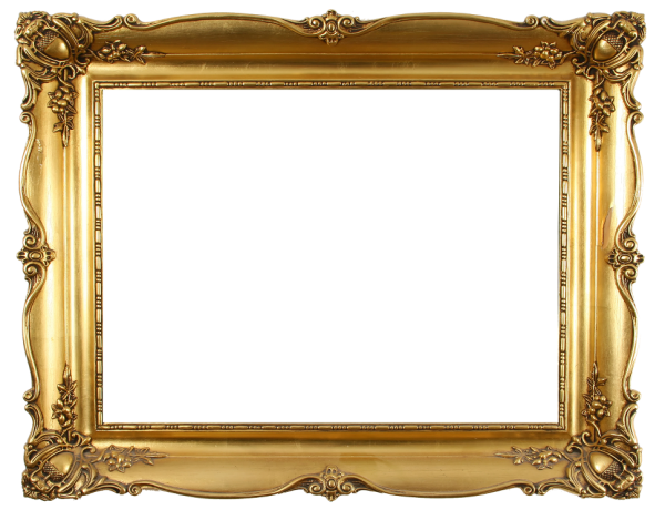 Gold antiker Rahmen transparent PNG