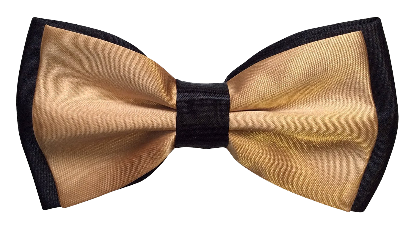 Golden Bow Tie Transparent PNG