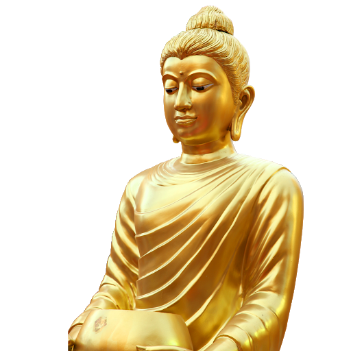 Golden Buddha Statue PNG Transparent Image