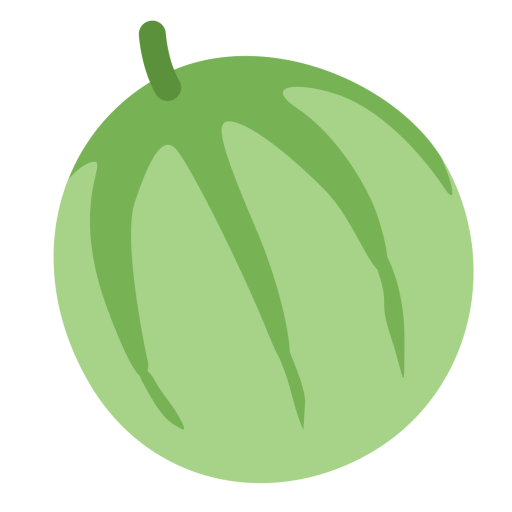 Green Cantaloupe PNG Transparent Image