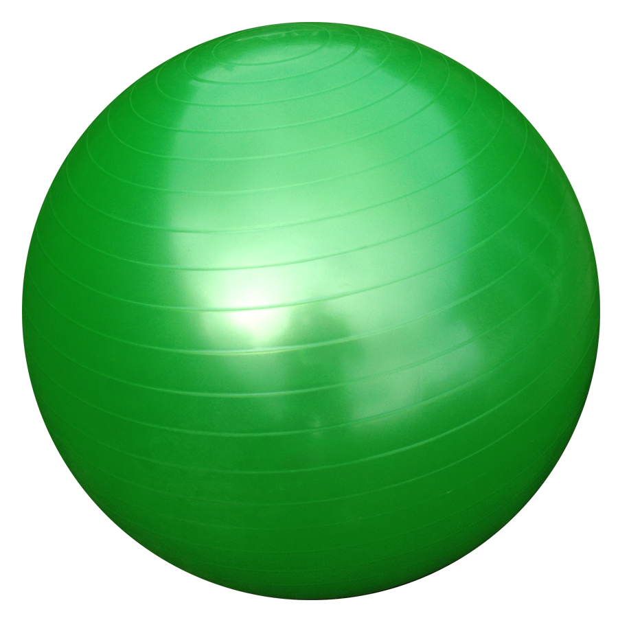 Green Fitness Ball Transparent PNG