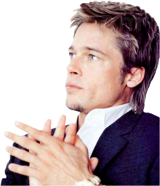 Frisur Brad Pitt PNG-Datei