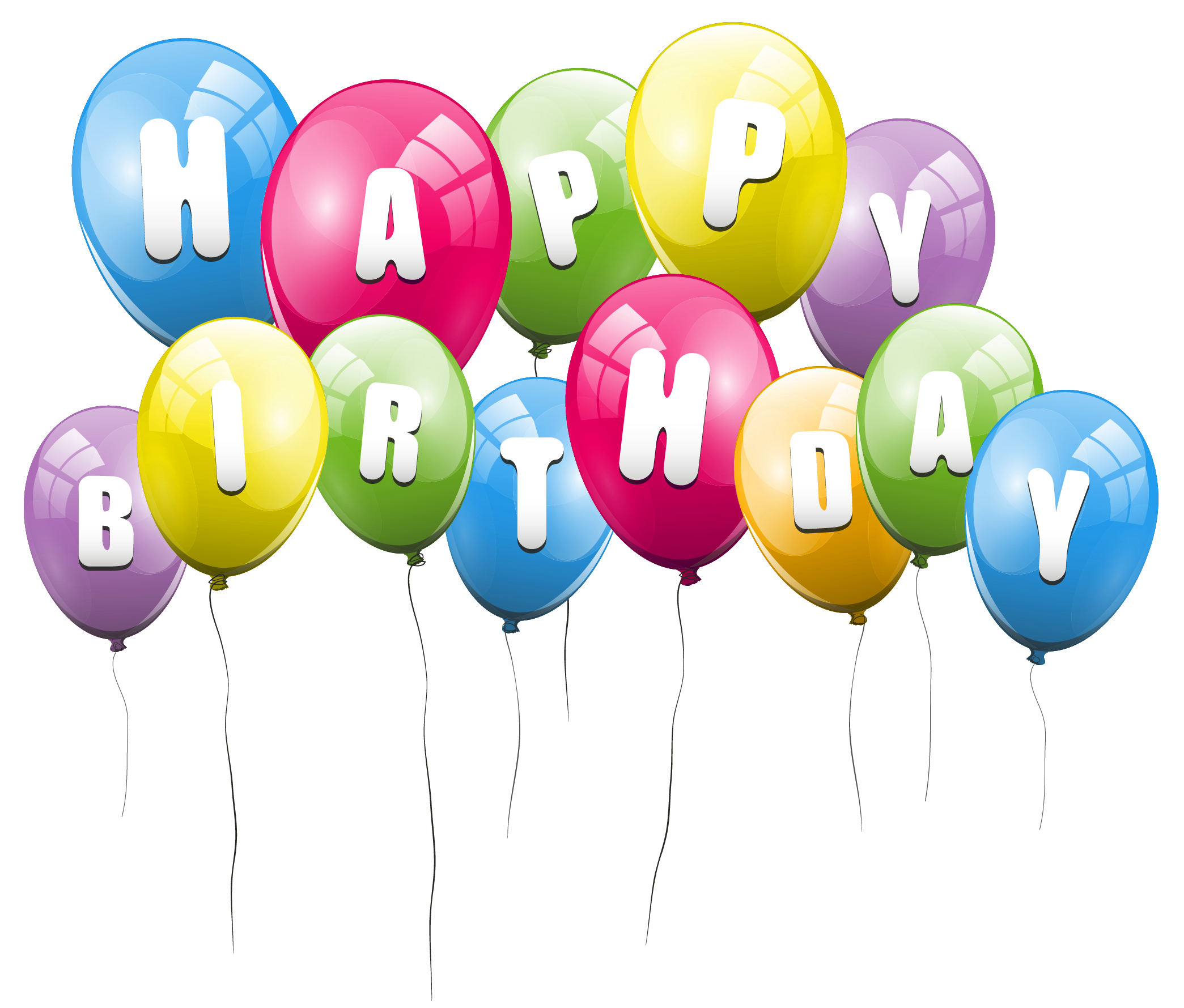 Happy Birthday Party Balloon Transparent PNG