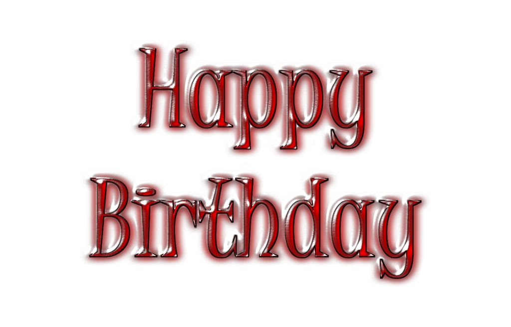 Happy Birthday Text Transparent PNG