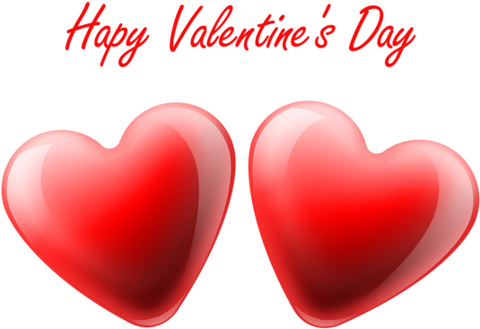 Happy Valentines Day Heart Clipart PNG
