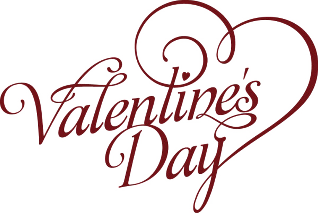Immagine PNG del testo del giorno di San Valentino del cuore