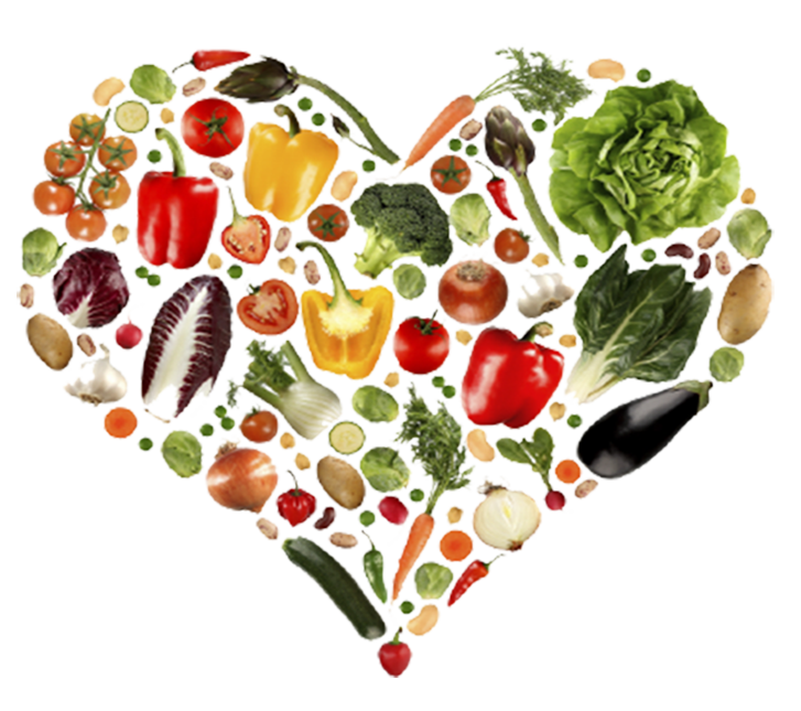 Coração legumes PNG clipart