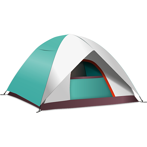 Hiking Camp Tent PNG Transparent Image