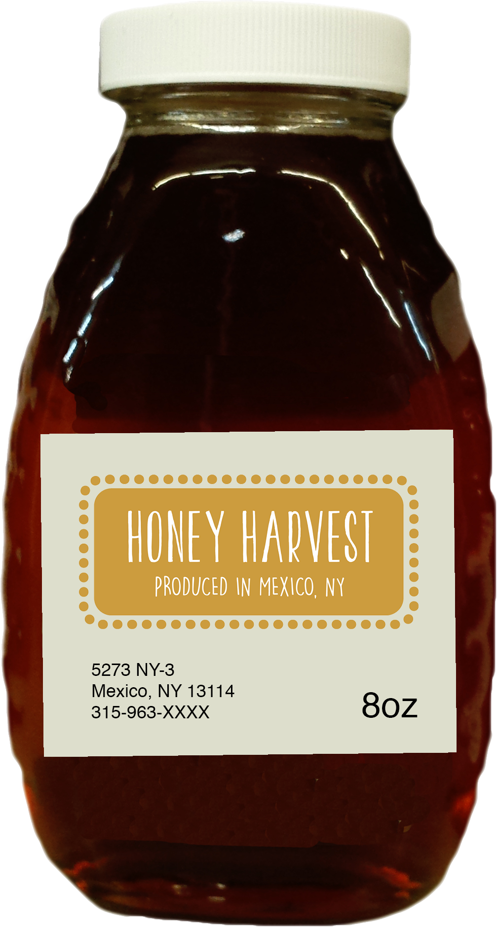 Immagine PNG bottiglia di miele
