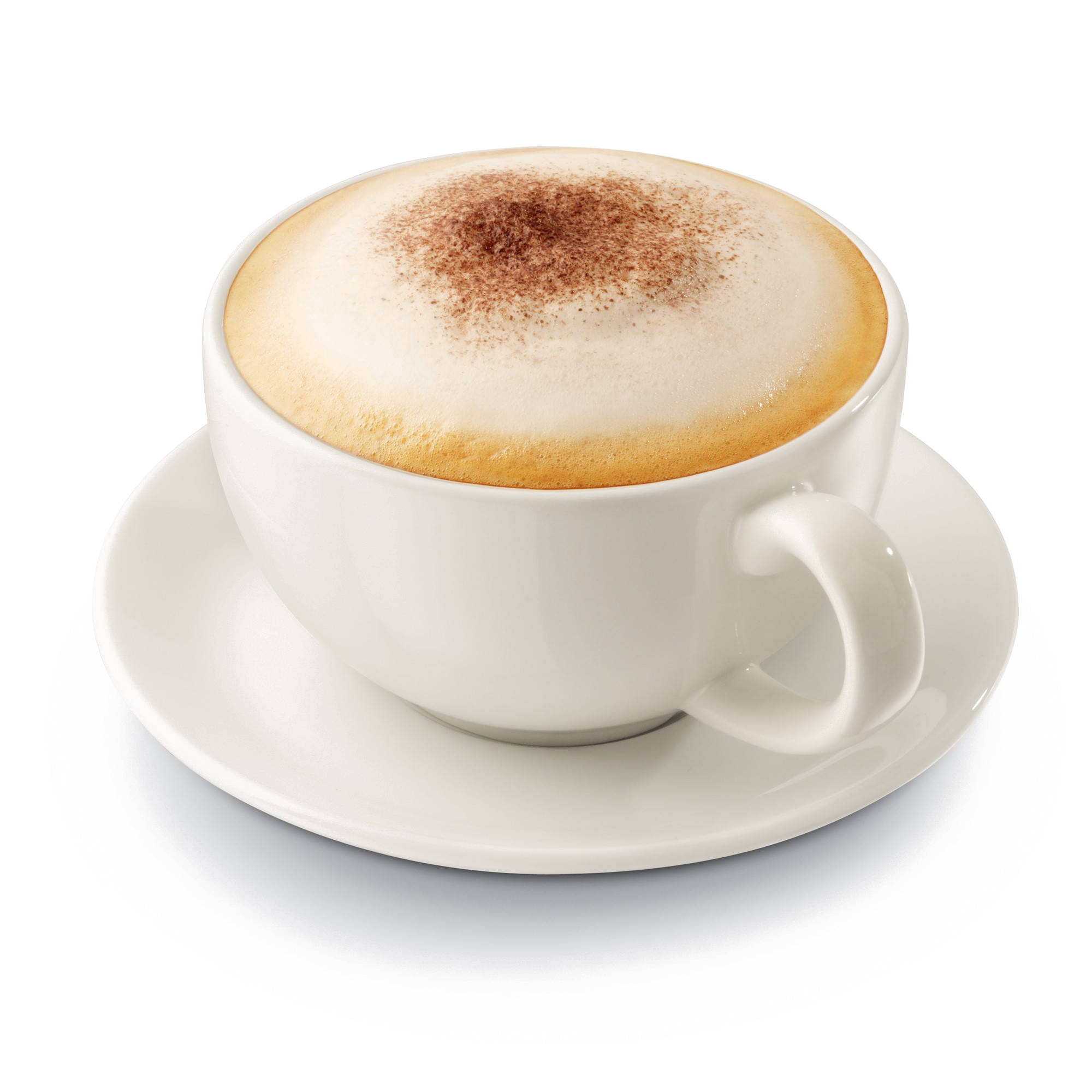 Hot cappuccino PNG Transparent Image