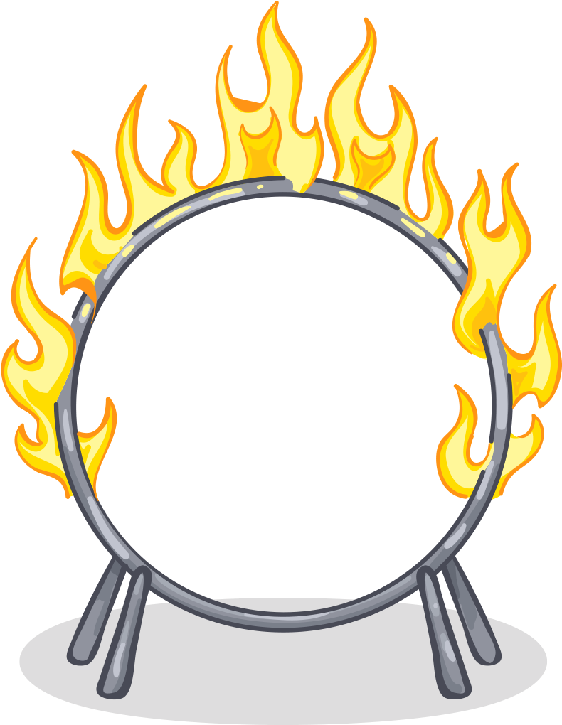 Icon Fire Flame Circle Transparent PNG