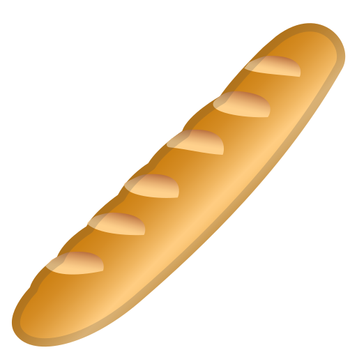 Italian Baguette Bread PNG File