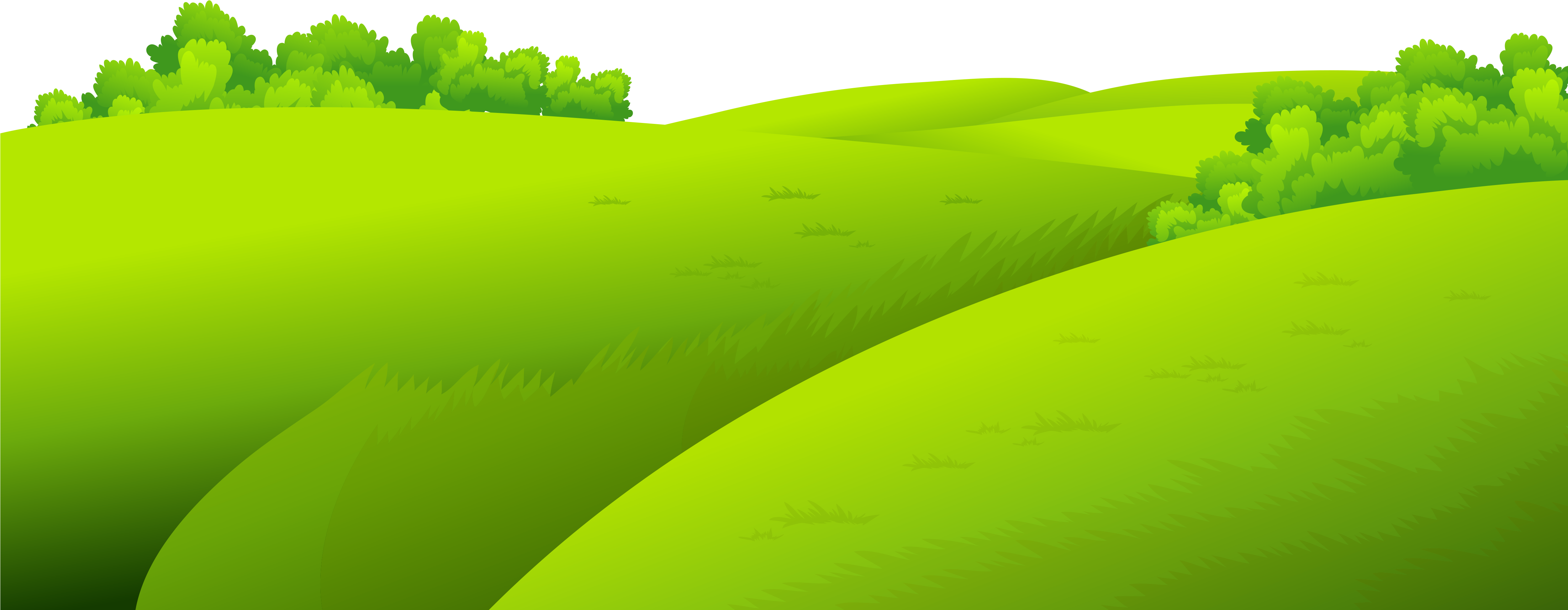 Landscape Grass Field PNG Transparent Image