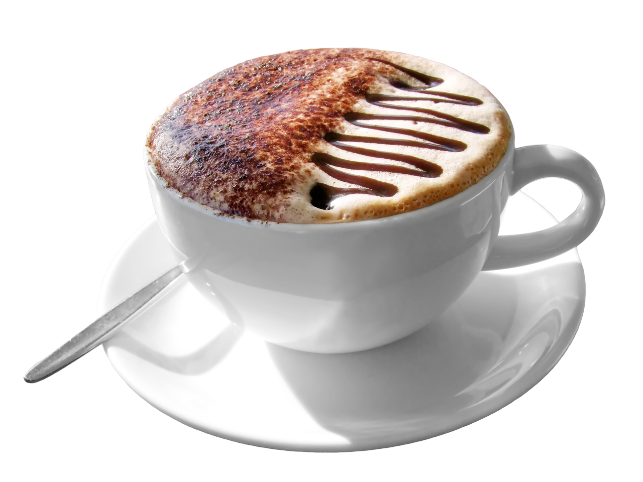 Latte Cappuccino PNG Transparent Image