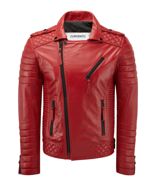 Jaket kulit merah PNG Clipart